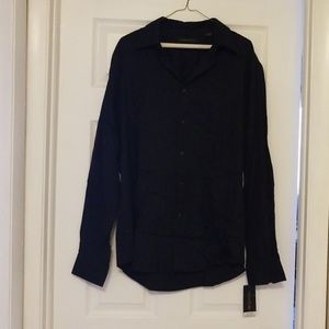 NWT - Black Mens Button Down